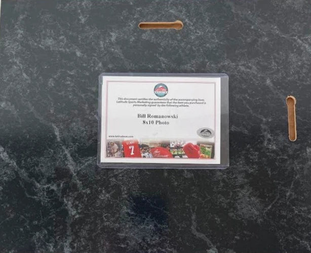 Bill Romanowski Autographed 8x10 Photo with Plaque Beckett COA