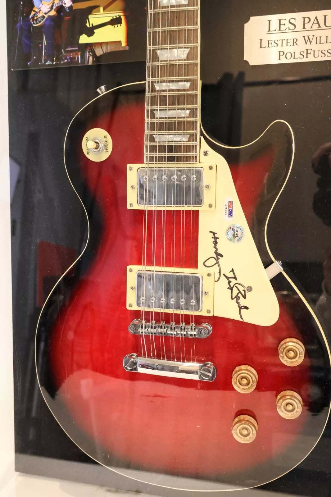 Les Paul Autographed Guitar with Deluxe Case