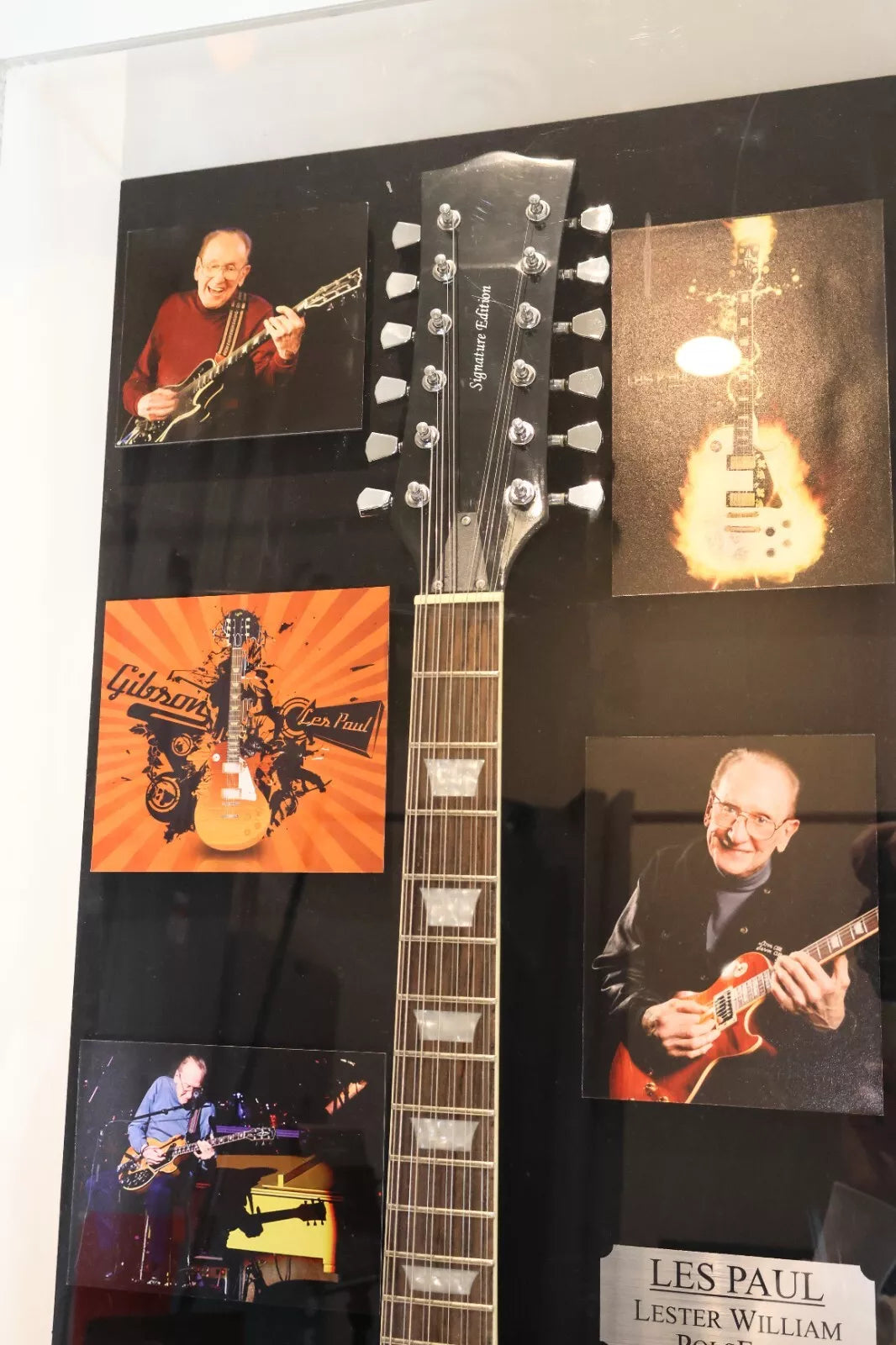 Les Paul Autographed Guitar with Deluxe Case