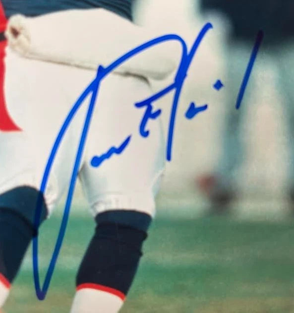 Jason Elam and Tom Dempsey Dual Autographed 8x10 Photo JSA COA