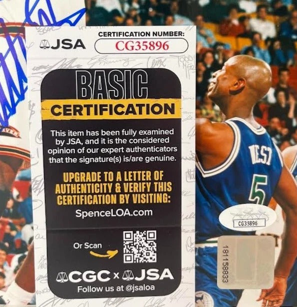 Dikembe Mutombo Autographed Denver Nuggets 8x10 Photo JSA COA