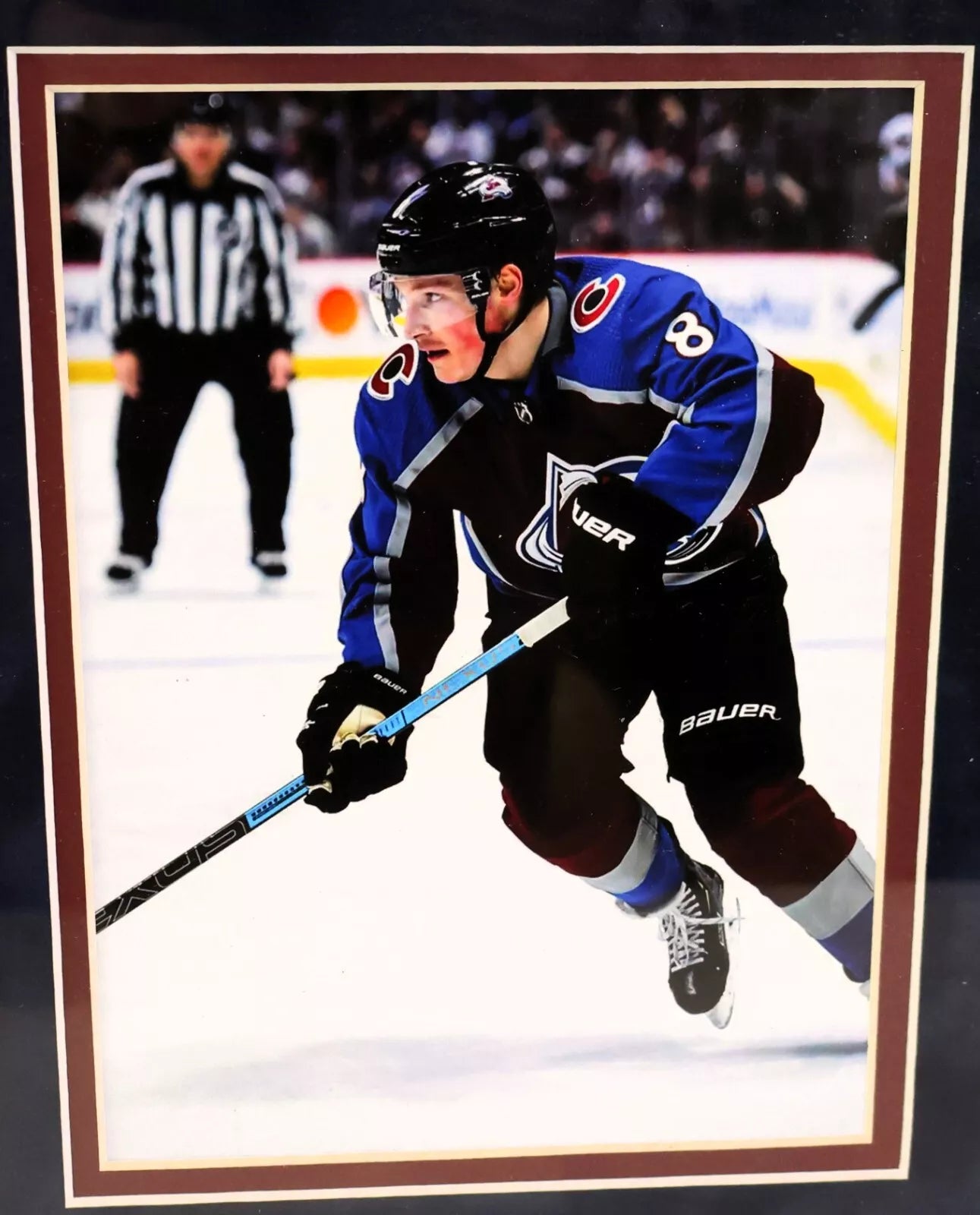 Cale Makar Autographed Framed Jersey with Inscriptions Fanatics COA