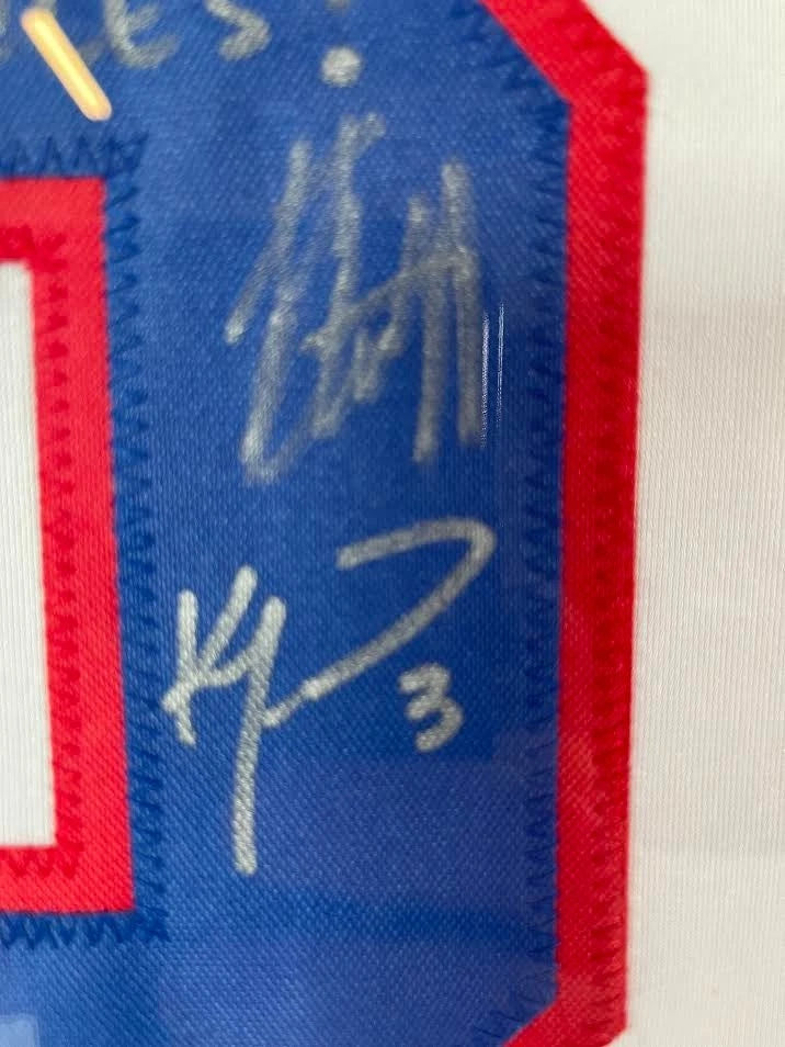 1980 Team USA 'MIRACLE' Hockey Jersey - 18 Autographs 2 Inscriptions Custom LED Lighted Frame