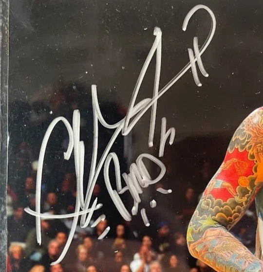 Chris Andersen "Birdman" Autographed Denver Nuggets 8x10 Photo with Plaque JSA COA