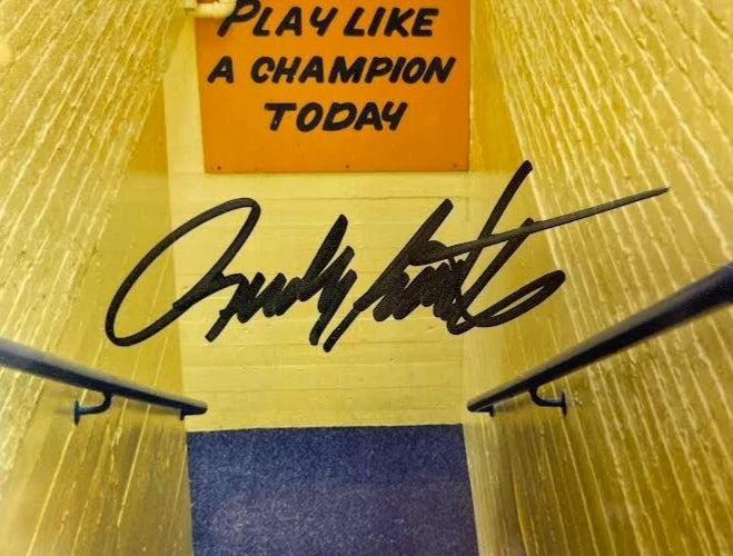 Rudy Ruettiger Autographed 8x10 Photo with Plaque Fanatics COA