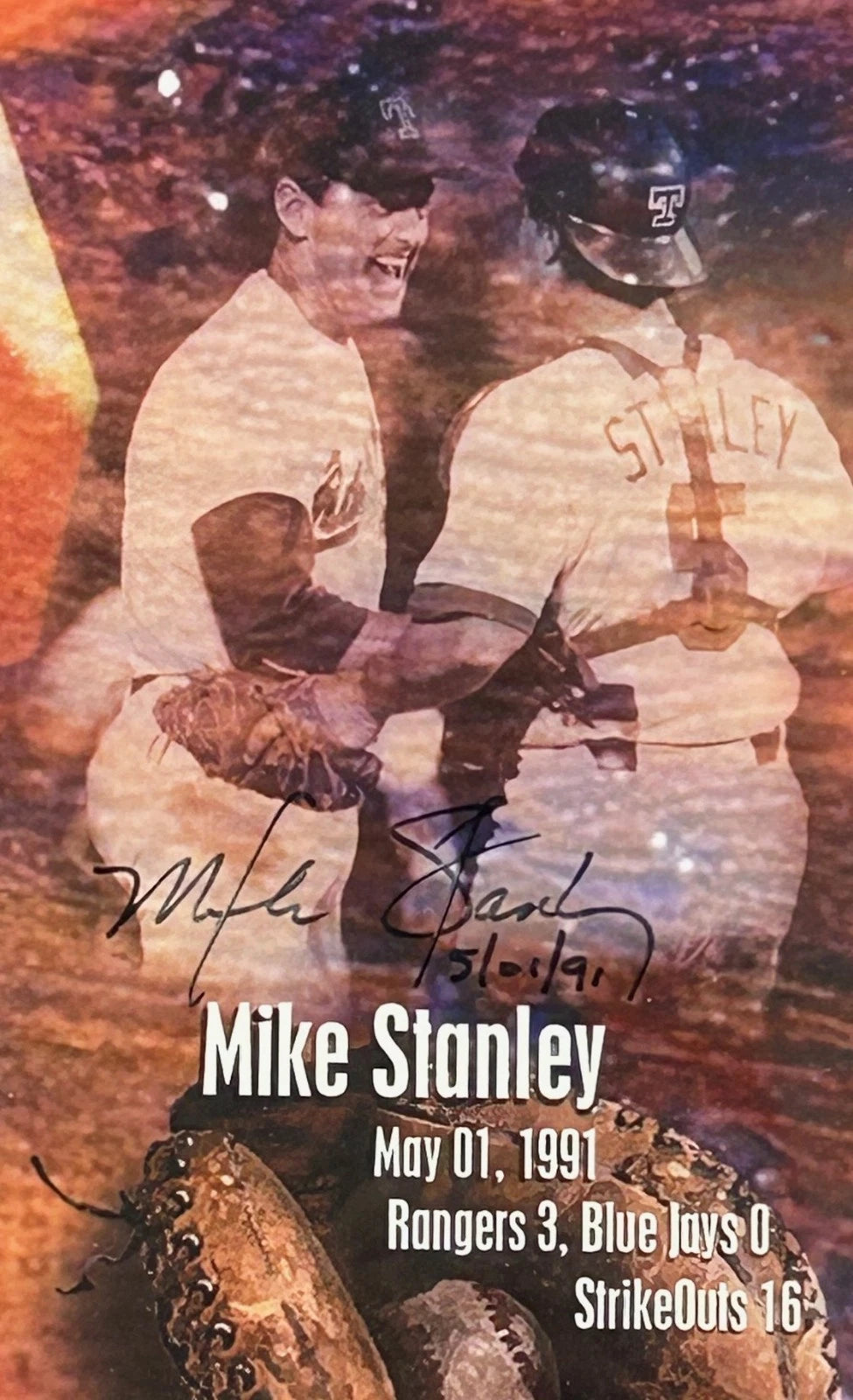 Nolan Ryan & 7 No-Hitter Catchers Autographed Framed Collage - Mounted Memories COA