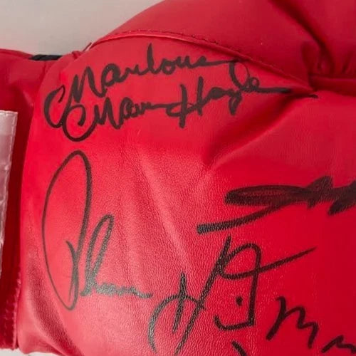 Four Kings Boxing Glove - Signed by Roberto Duran, Marvin Hagler, Thomas Hearns & Sugar Ray Leonard