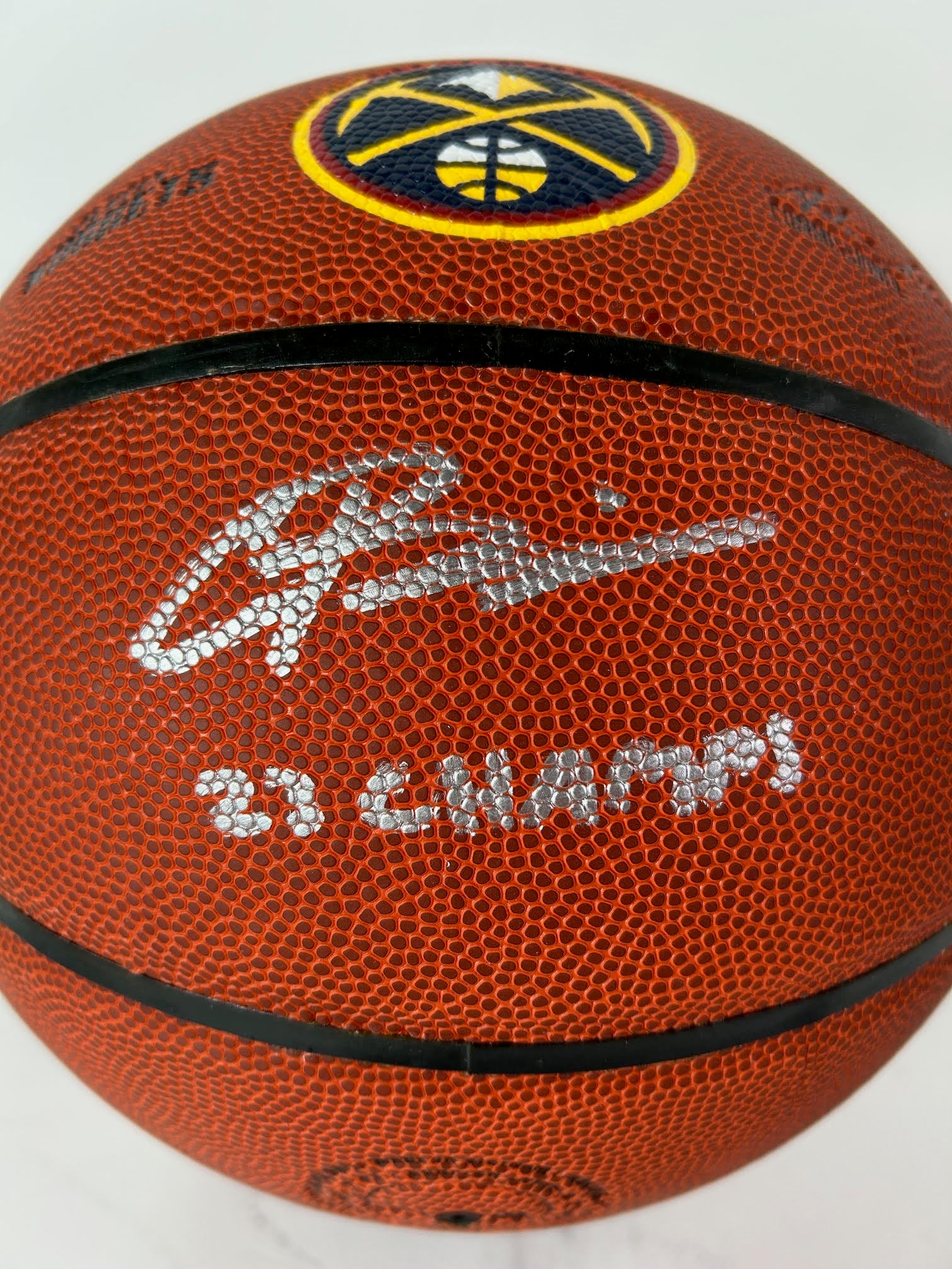 Christian Braun Autographed Basketball - 2023 NBA Champions Denver Nuggets - BAS COA