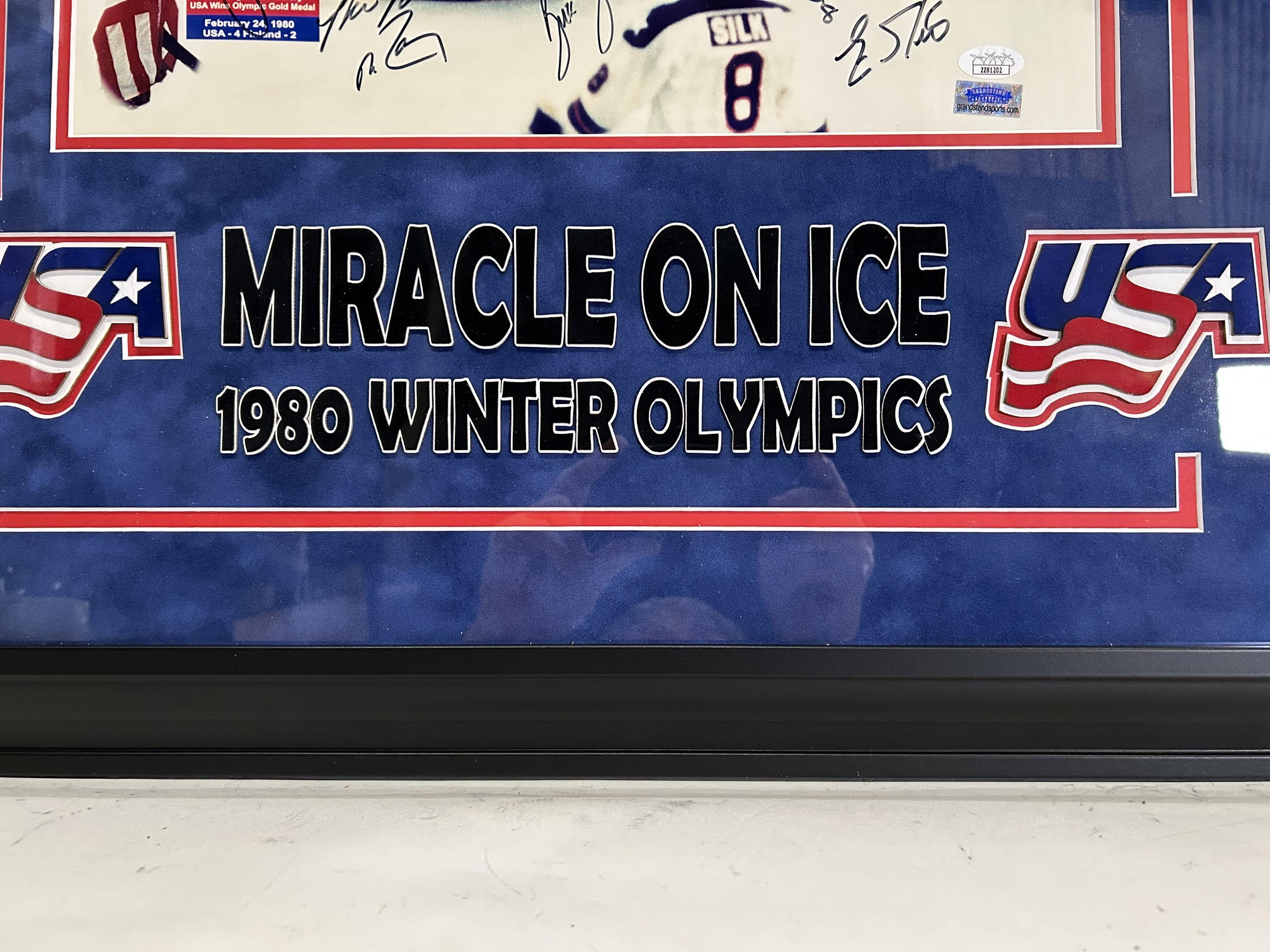 Miracle on Ice 1980 USA Gold Medal Team Signed (incl. H. Brooks) 16x20 - JSA LOA - Latitude Sports Marketing