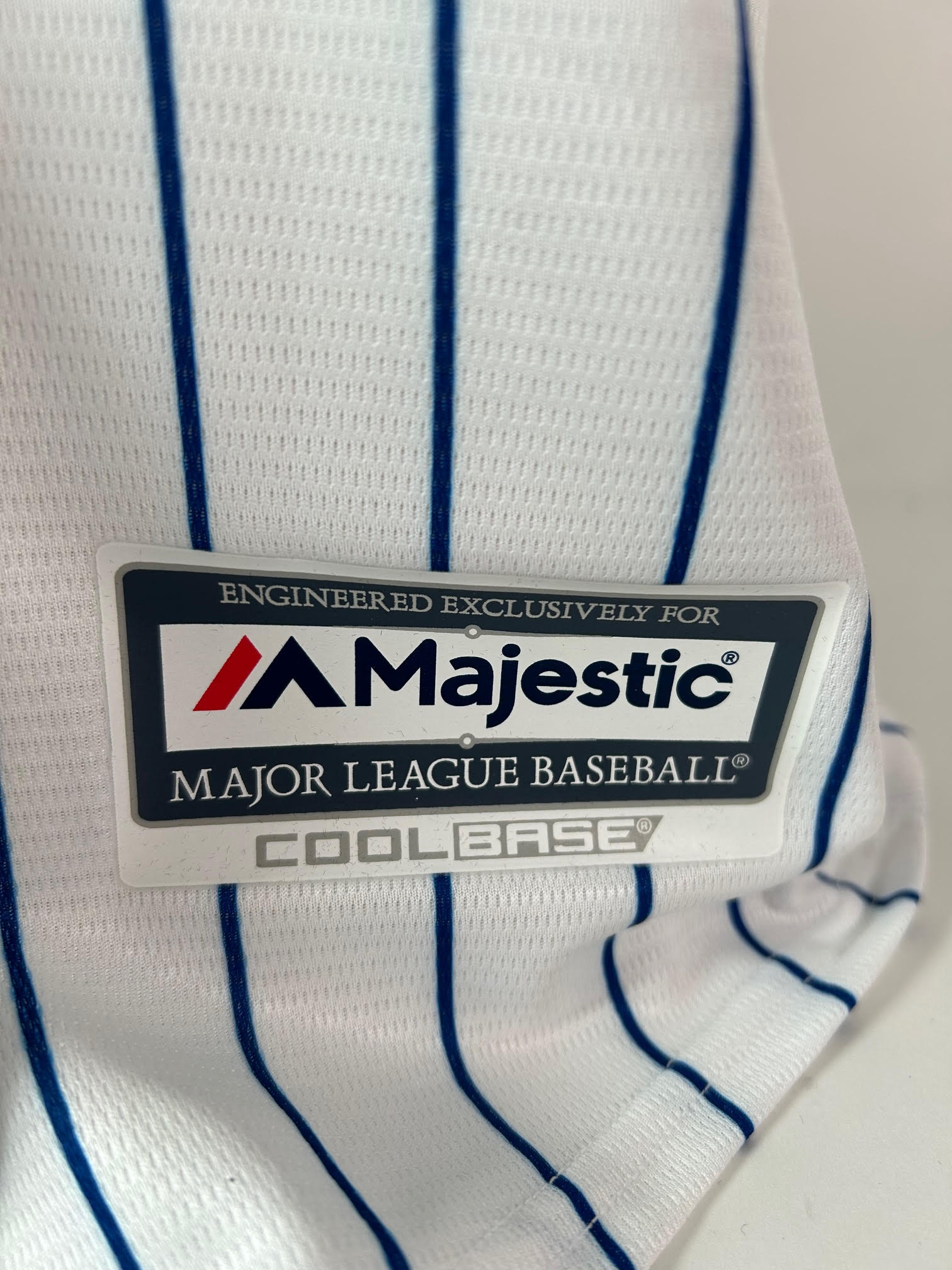 Ernie Banks Autographed Majestic Chicago Cubs Jersey w/ "HOF 1977" Inscription PSA COA