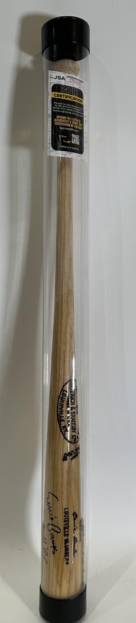 Ernie Banks Autographed/Inscribed "512 HR's" Louisville Slugger Bat - JSA COA