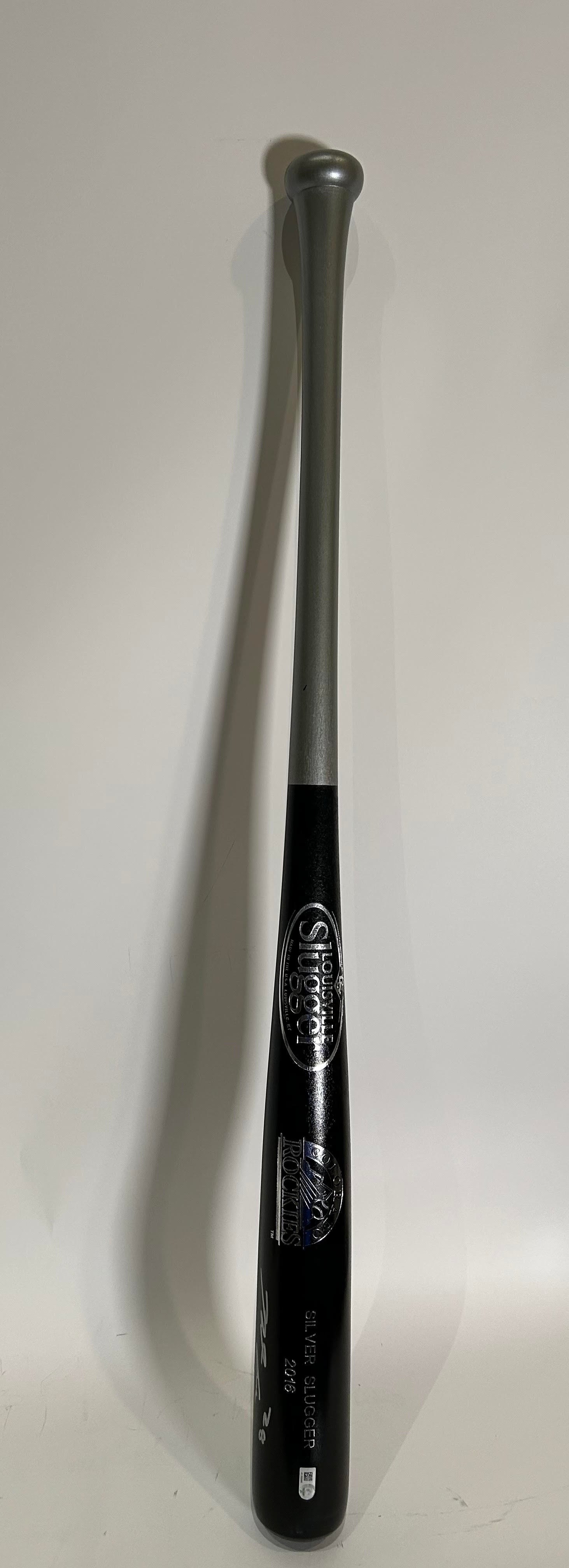 Nolan Arenado Autographed Colorado Rockies Louisville Slugger Silver Slugger 2016 Bat — MLB COA