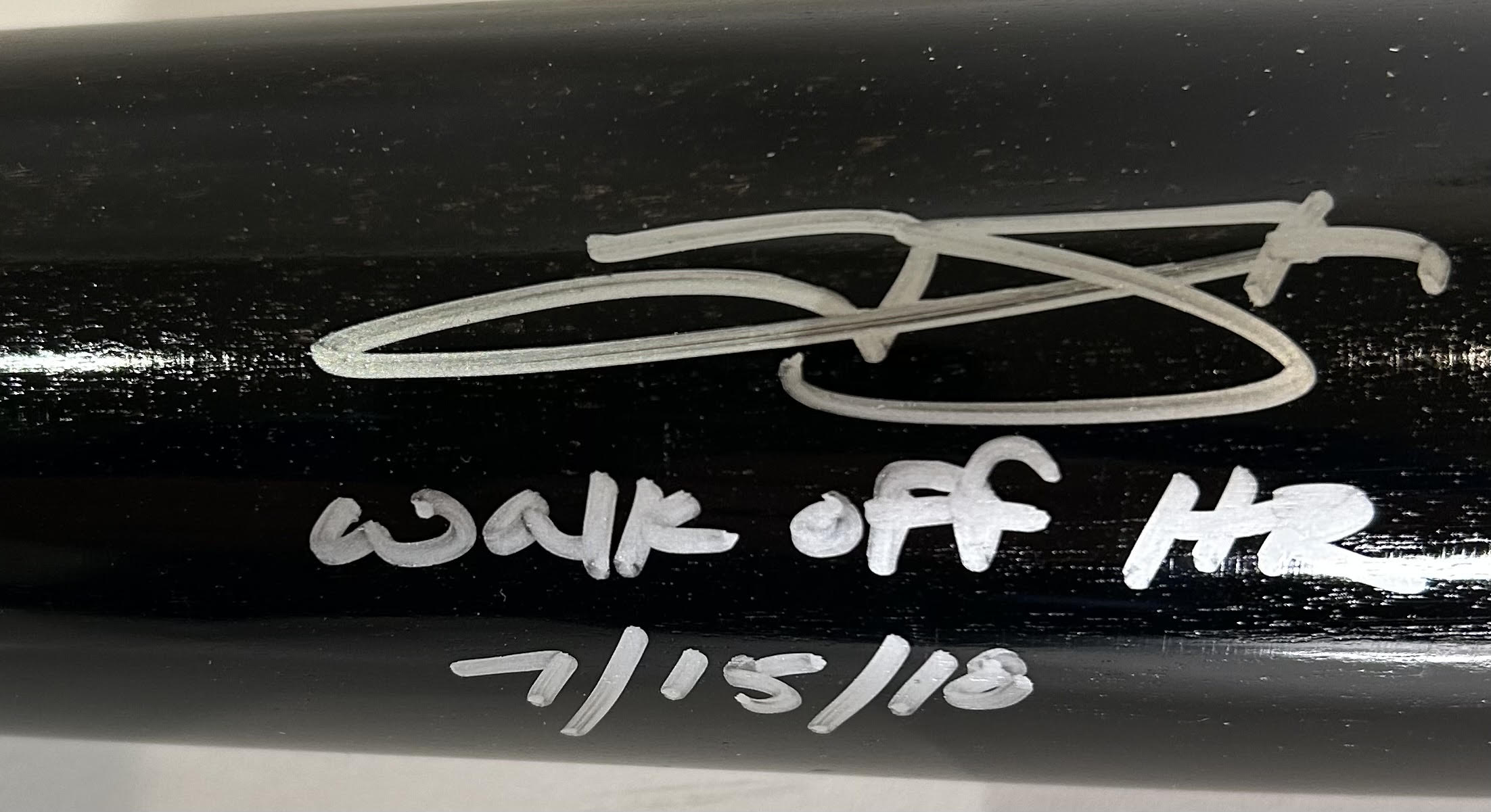 Trevor Story Autographed/Inscribed "Walk Off HR 7/15/18" Old Hickory Bat — MLB COA
