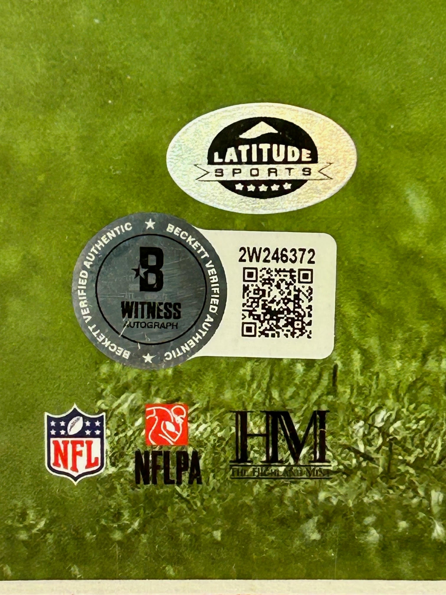 Bo Nix Autographed Denver Broncos 16x20 Photo - Framed 25x31 - Beckett COA