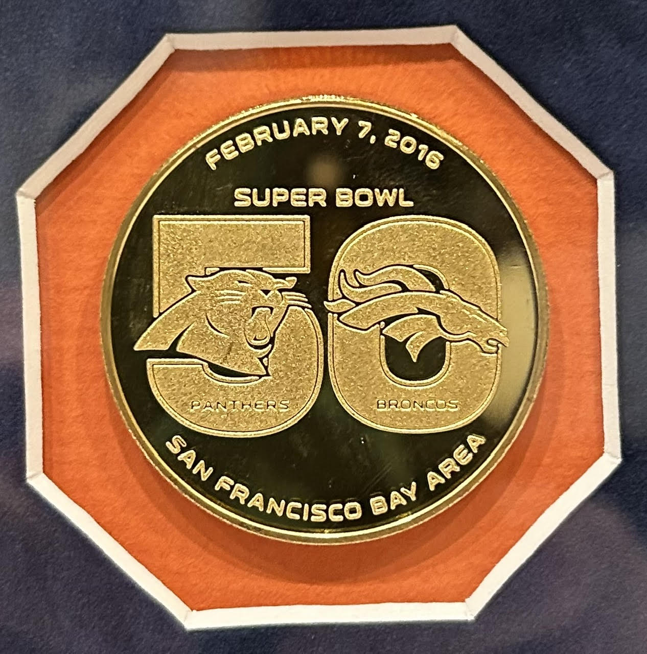 Highland Mint Denver Broncos 3X Super Bowl Champions Tickets & Coins Collage LE/1000