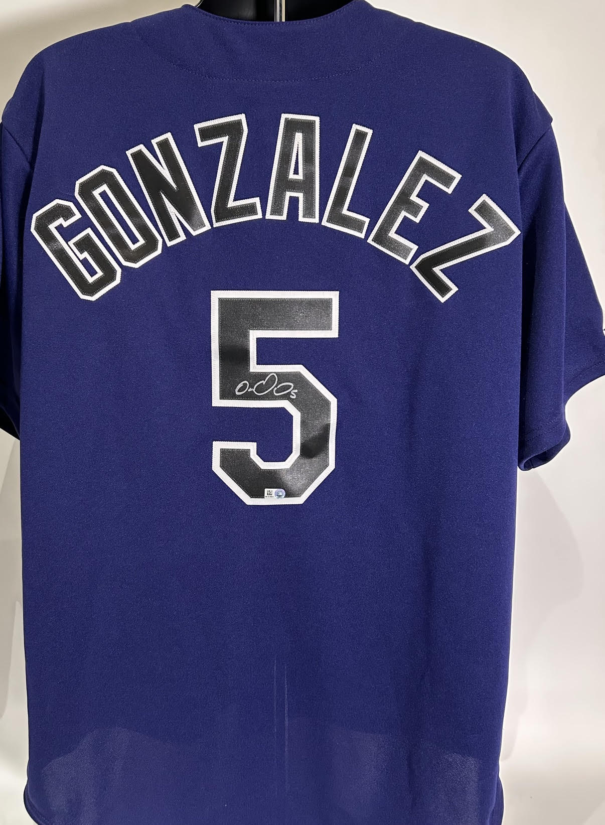 Carlos Gonzalez Autographed Majestic Purple Colorado Rockies Jersey MLB COA