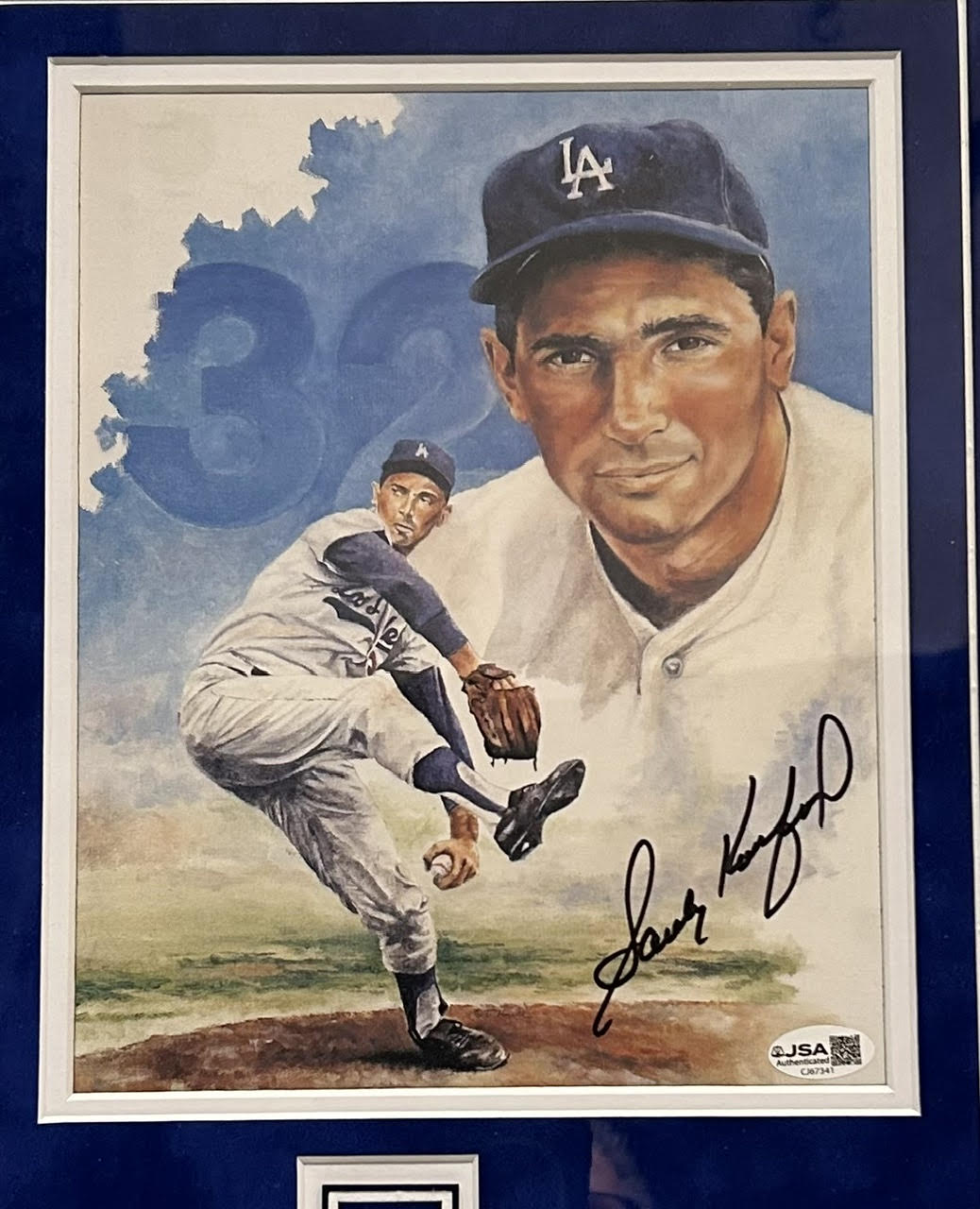 Sandy Koufax Autographed Deluxe Framed Los Angeles Dodgers 8x10 Photo - JSA COA - Latitude Sports Marketing