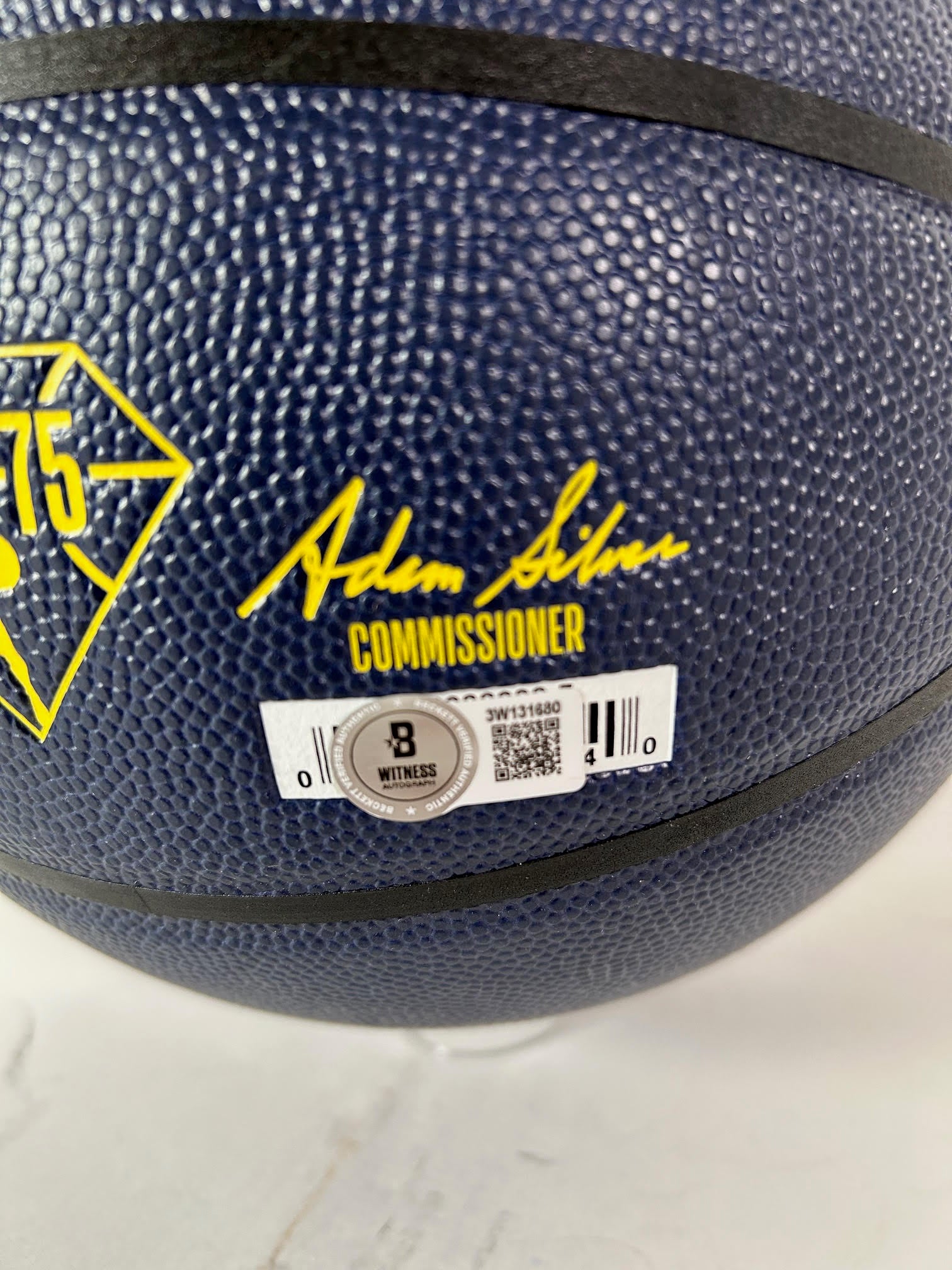 Christian Braun Autographed Navy City Edition Basketball - Denver Nuggets - BAS COA