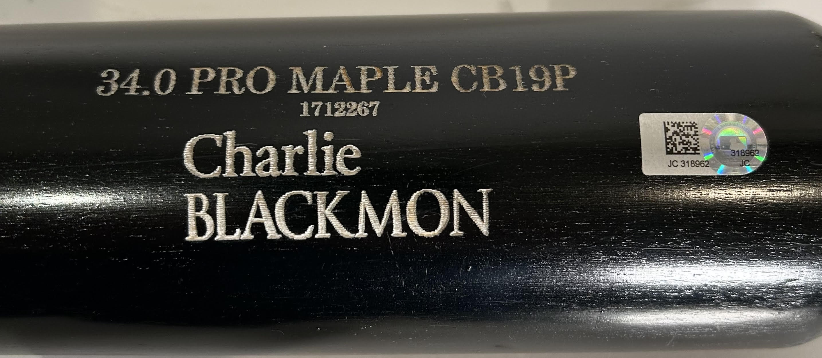 Charlie Blackmon Autographed Old Hickory 34" Pro Maple CB19P Bat — MLB COA