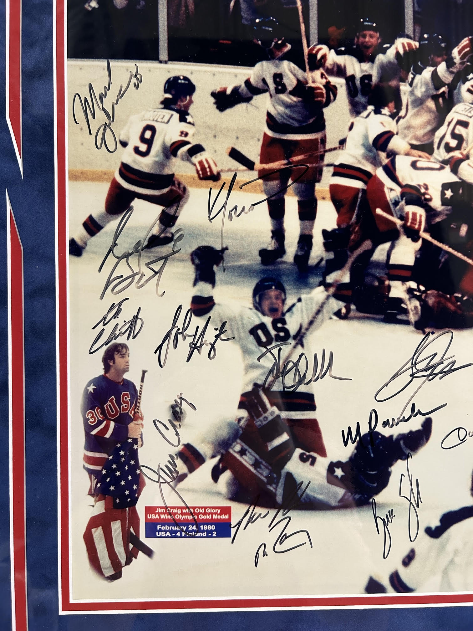 Miracle on Ice 1980 USA Gold Medal Team Signed (incl. H. Brooks) 16x20 - JSA LOA - Latitude Sports Marketing
