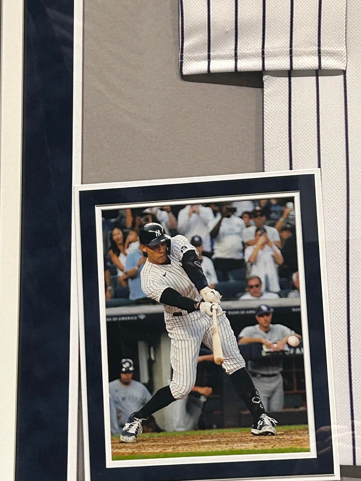 Aaron Judge Autographed "22 AL MVP" Authentic Nike Yankees Jersey Framed - Fanatics/MLB COAs - As-Is