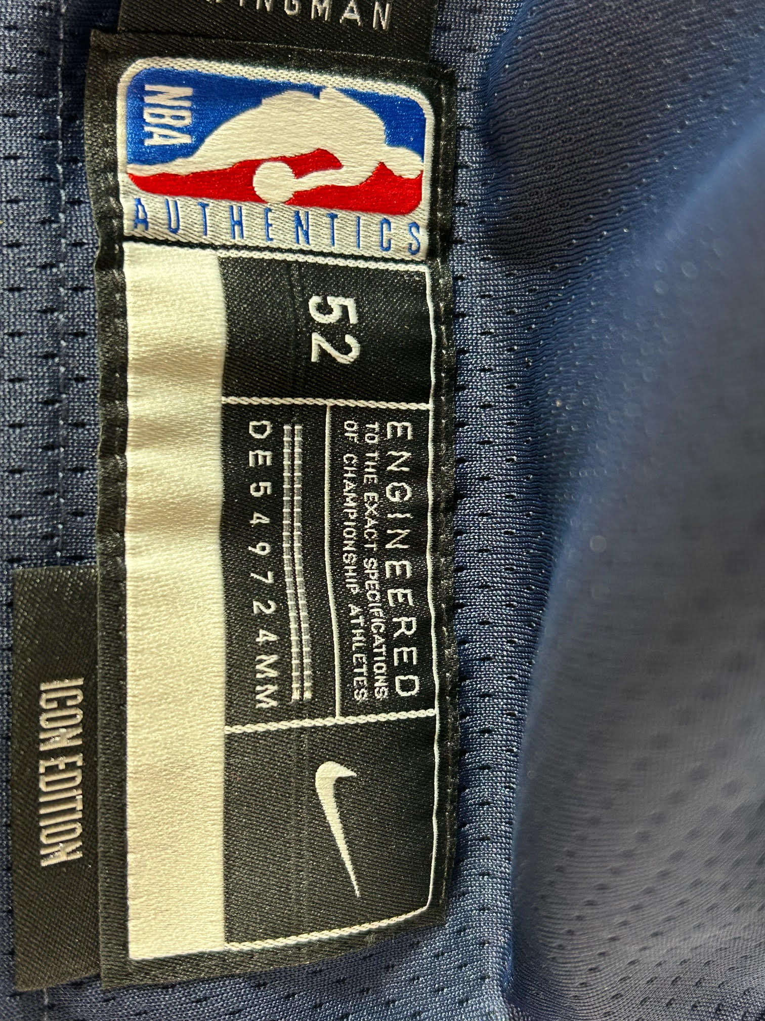 Christian Braun Autographed/Inscribed Denver Nuggets Navy Nike Jersey Beckett COA (Copy)