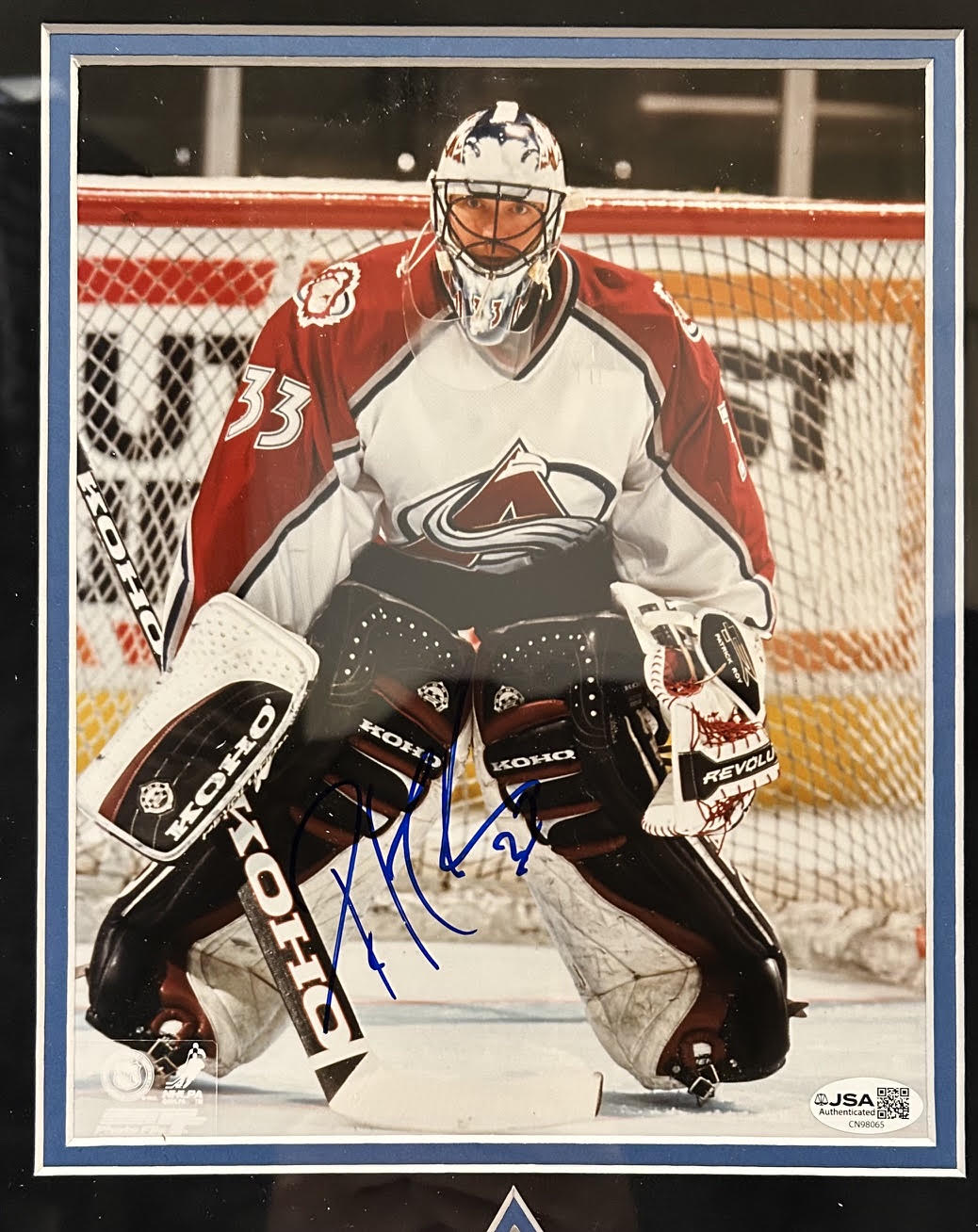 Patrick Roy Autographed Colorado Avalanche 8x10 Framed Photo - JSA COA