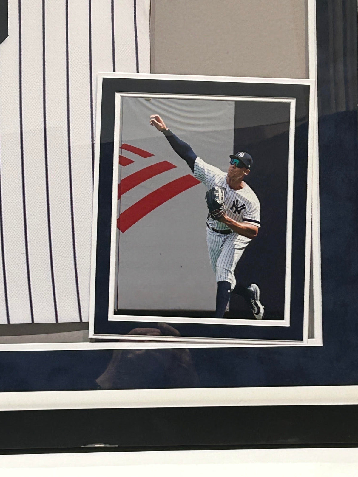 Aaron Judge Autographed "22 AL MVP" Authentic Nike Yankees Jersey Framed - Fanatics/MLB COAs - As-Is