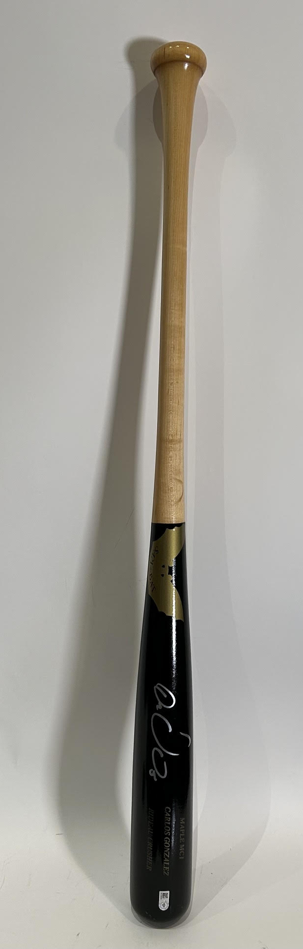 Carlos Gonzalez Autographed SamBat® Maple MCI Rideau Crusher MLB Authenticated