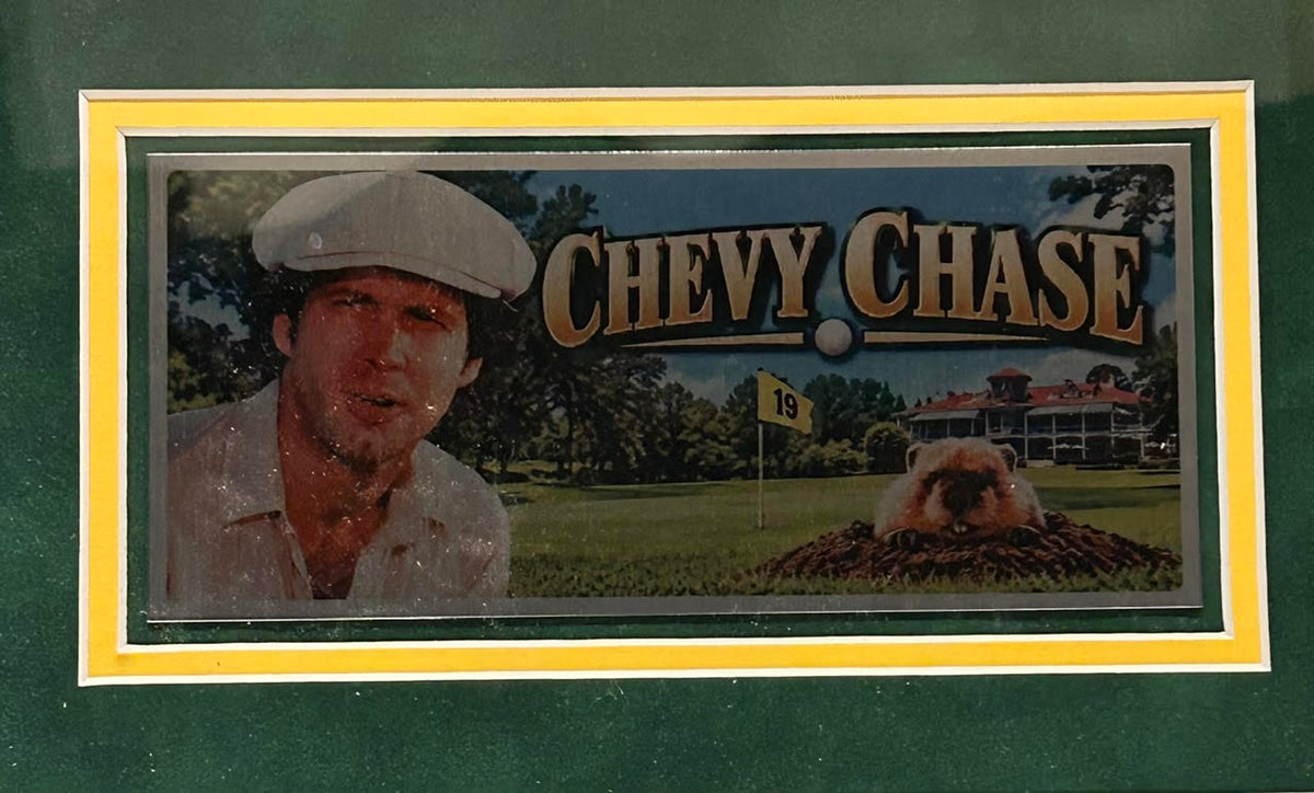 Chevy Chase Autographed Caddyshack Movie Poster 10 x 16 Framed TriStar COA
