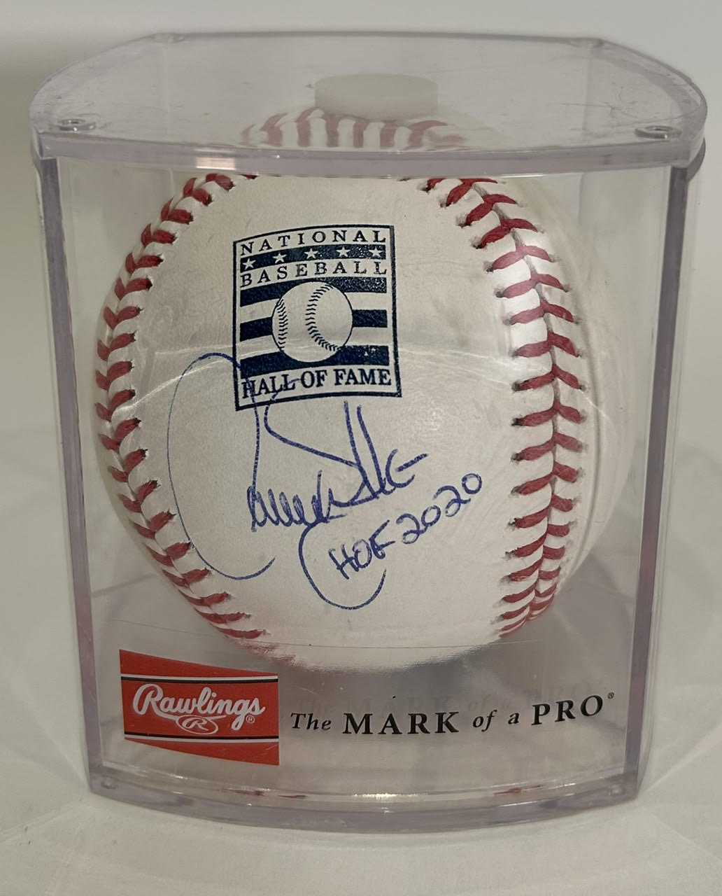Larry Walker Autographed/Inscribed "HOF 2020" National Baseball Hall of Fame Ball MLB COA